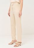 Alba wide-leg cady trousers ARANCIONEBEIGE Woman image number 4