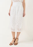 Giael openwork midi skirt BIANCO WHITE Woman image number 2