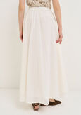 Gledis long cotton skirt BIANCO WHITE Woman image number 3