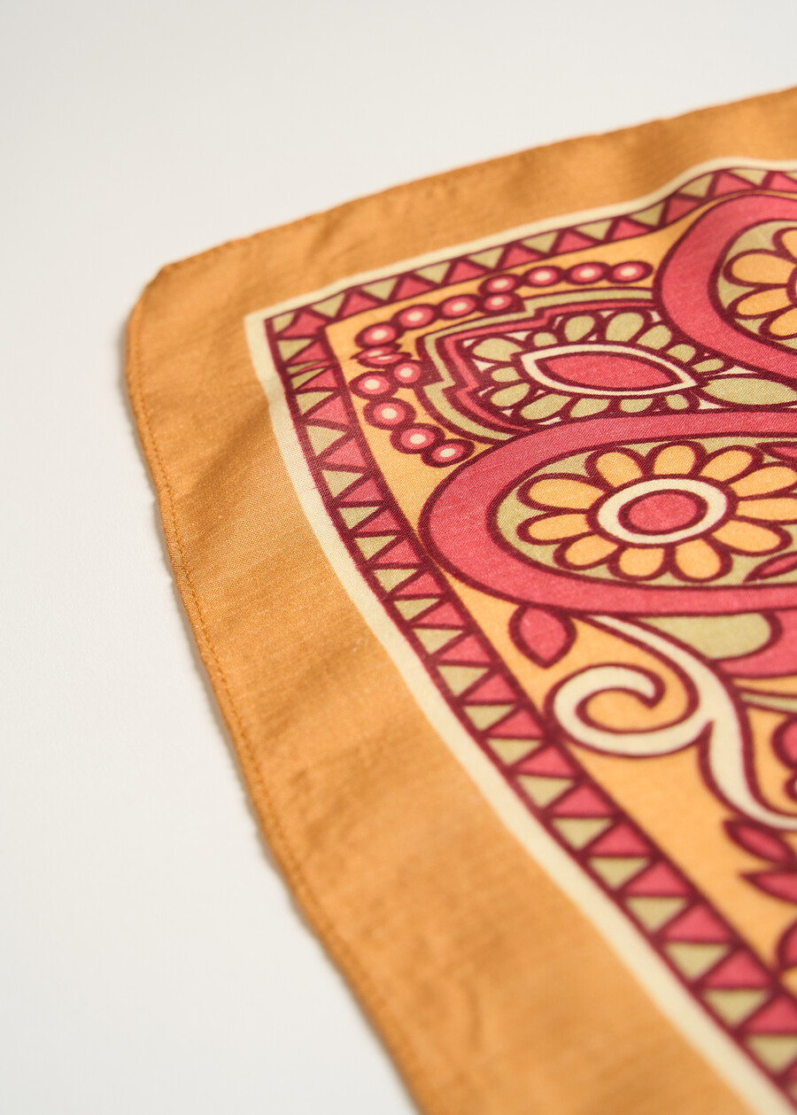 Sasha paisley print scarf BLUROSSO BORDEAUX Woman , image number 3