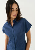 Cary stretch cotton shirt BIANCO WHITEBLU AVION Woman image number 2