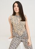 Tayler printed top embroidery NERO BLACK Woman image number 1