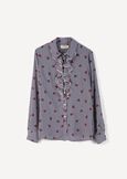 Clarence heart print shirt BLU Woman image number 5