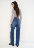 Dennis leopard-print detail jeans DDENM Woman image number 4