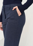 Clair check print trousers BLU BLUE Woman image number 4