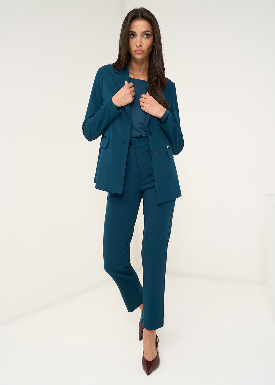 Alice pleated-texture trousers ROSSO BORDEAUXVERDE GARDENMARRONE Woman , image number 1