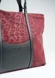 Biky animal print shopping bag ROSSO BORDEAUXNERO Woman image number 4