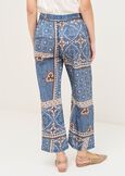 Pendy light patterned capris BLU AVIONBEIGE Woman image number 4