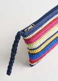 Bonny striped straw beauty bag ROSSO FRAGOLA Woman image number 3