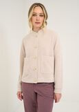 Cesar fluffy knit cardigan BEIGE LATTE Woman image number 1