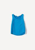 Titan linen and cotton tank top VERDEBLUROSA FUCSIABLU Woman image number 5