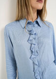 Clarissa shirt with ruffles GRIGIO Woman image number 2