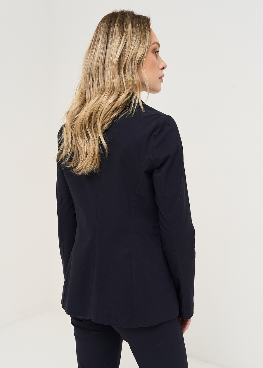 Gianna-A bengalina jacket VERDEBLU Woman , image number 3