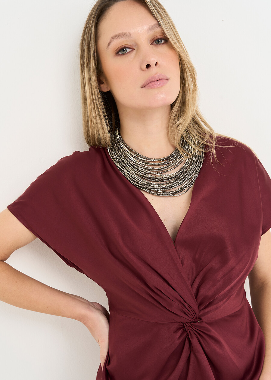 Arios cut-out midi dress MARRONE BRONZEVIOLA Woman , image number 2