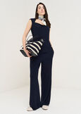 Tildy trapezoid neck jersey top BLU Woman image number 4