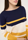 Melanie boat neck knit BLU Woman image number 2