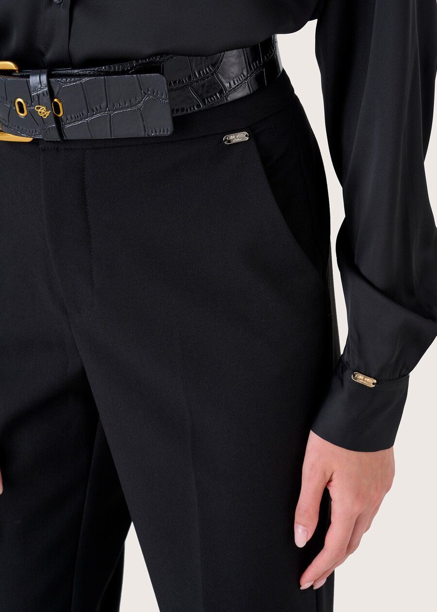 Trousers Alice in technical fabric NERO BLACKBEIGE GESSOBLU Woman , image number 5
