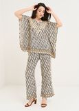 Brigida wide scarf-print shirt NERO BLACK Woman image number 4