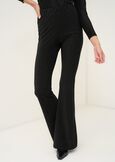 Victoria flared lurex jersey trousers NERO Woman image number 2