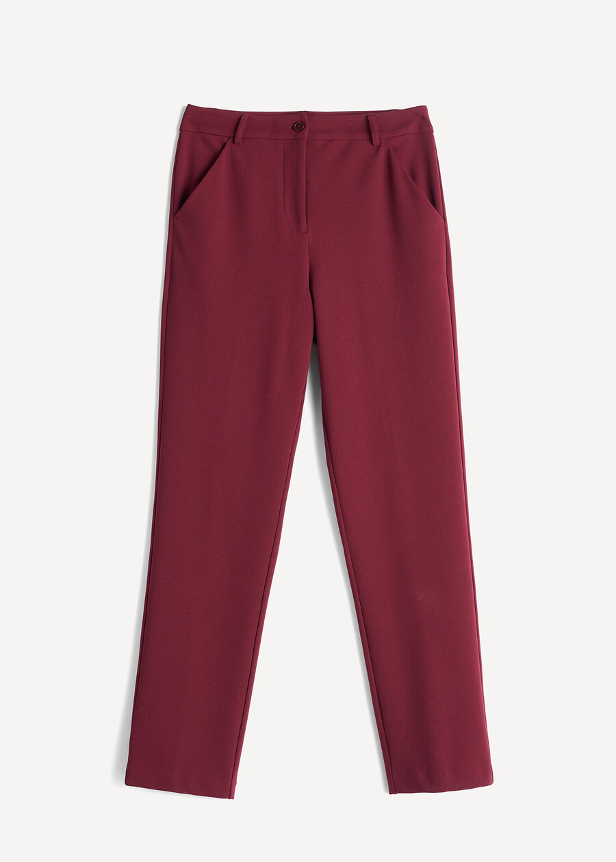 Alice pleated-texture trousers ROSSO BORDEAUXVERDE GARDENMARRONE Woman , image number 6