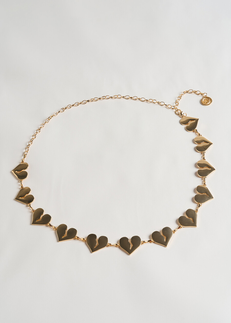 Callie heart jewel belt GOLD Woman , image number 2