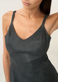 Aky faux leather mini dress GRIGIO GREY Woman image number 2