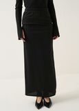 Goldys long lurex jersey skirt NERO Woman image number 2