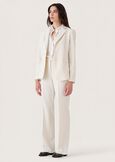 Giselle technical fabric blazer NERO BLACKBEIGE GESSOBLU Woman image number 4