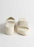 Stanley perforated faux leather sandal BEIGE LATTE Woman image number 4