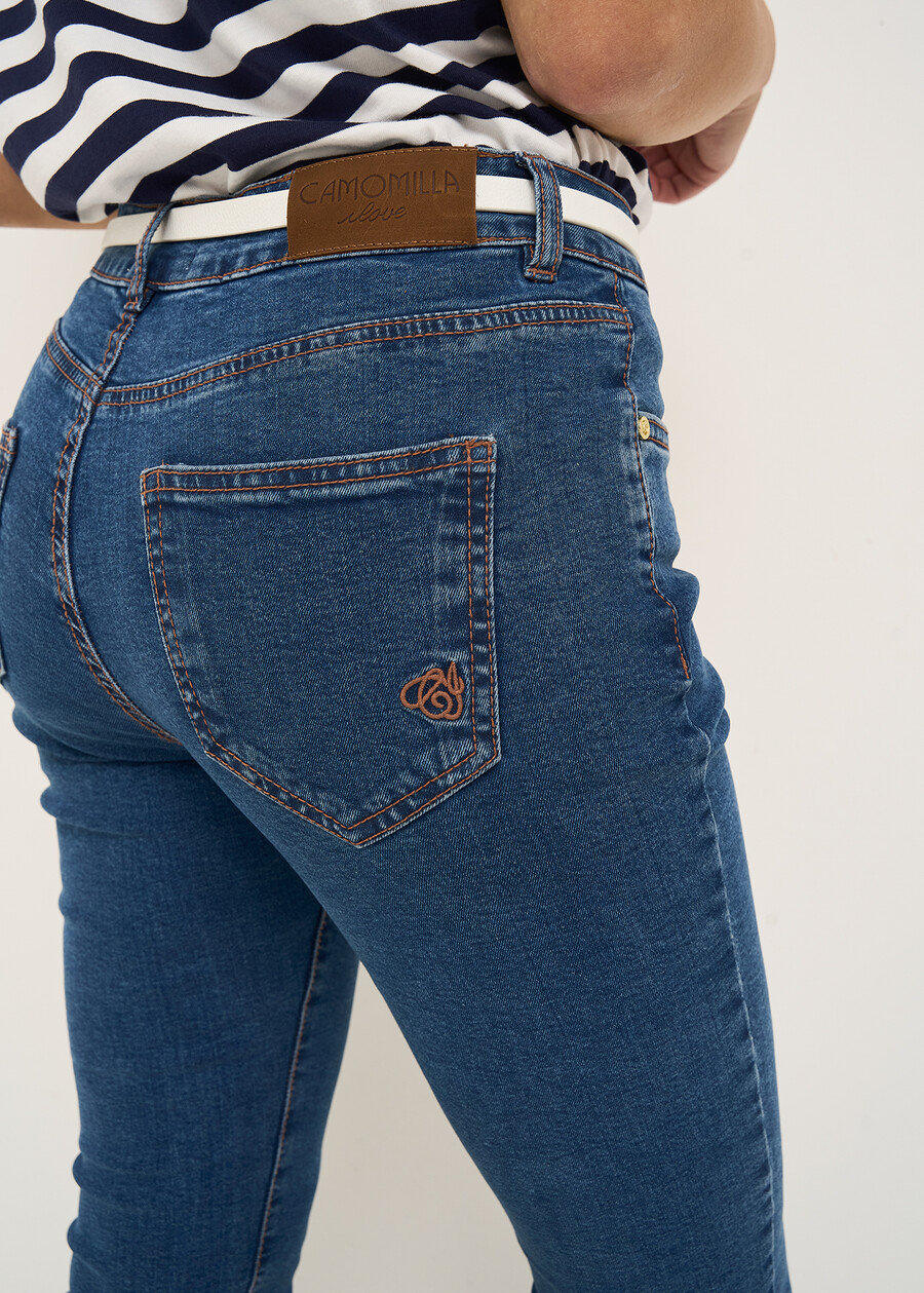 Kate 5-pocket slim denim DENIM DARK DENIMDENIM MEDIUM DENIM Woman , image number 3