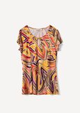 Sabry printed jersey T-shirt VERDE Woman image number 4