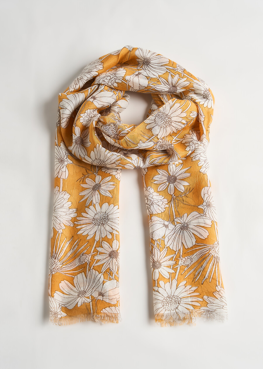 Saylor daisy print scarf ARANCIONE Woman , image number 2