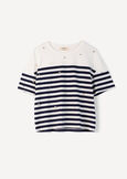 Sely T-shirt with pearls and strass BIANCO WHITE Woman image number 5