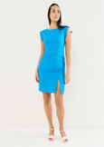 Afef linen blend sheath dress BLUROSABIANCO WHITE Woman image number 1