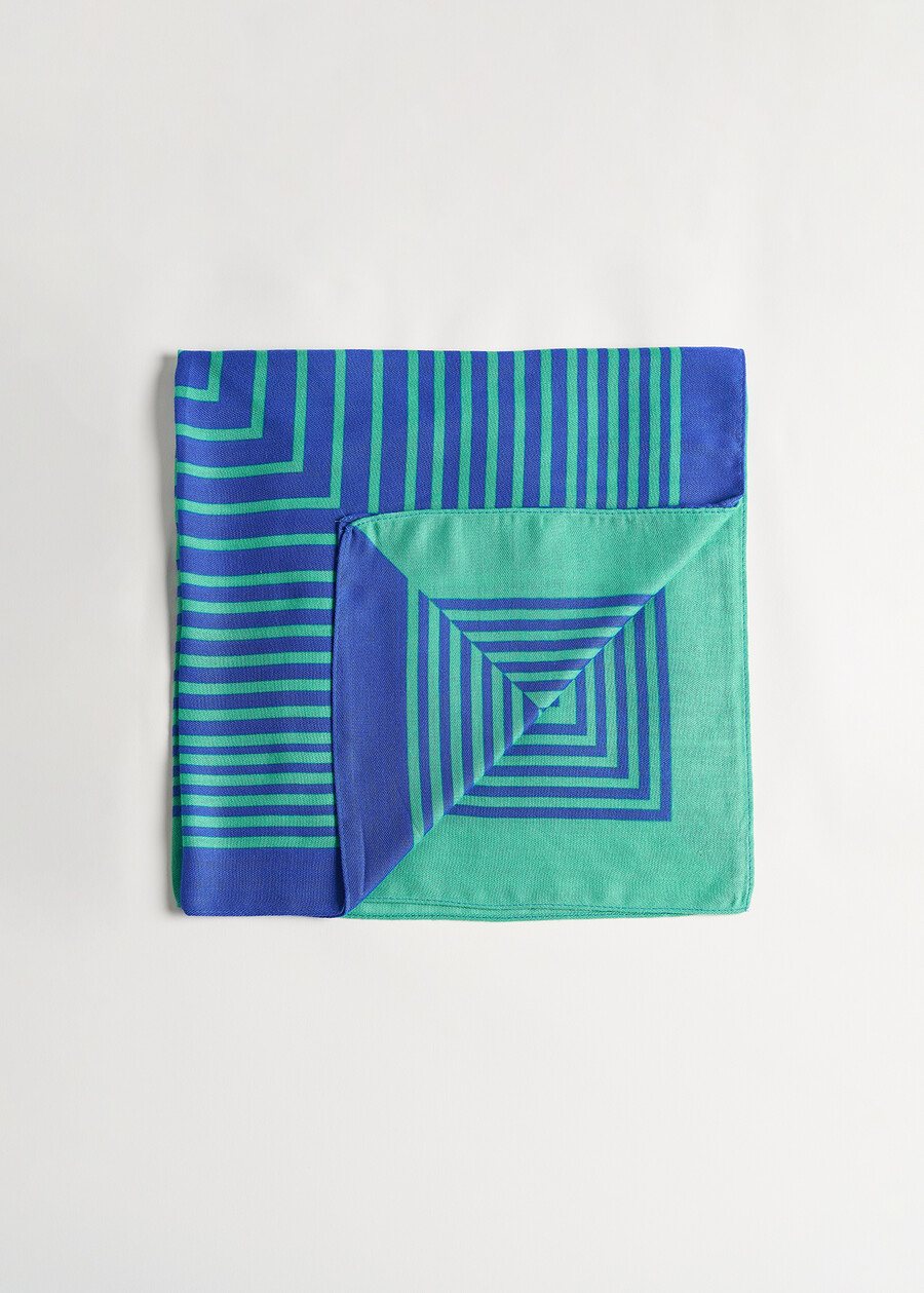 Silla striped pattern foulard BLU Woman , image number 1