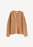 Margot V-neck knit top MARRONEBLU Woman image number 6