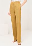 Pablito slub linen trousers MARRONE Woman image number 2