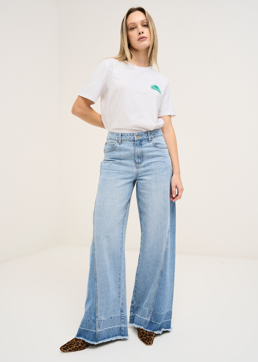 Degan wide Vintage jeans DENIM Woman , image number 1