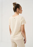 Sallie T-shirt with lurex pocket BEIGE Woman image number 3