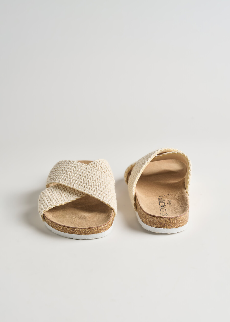 Soave low crochet sandals BEIGE LATTE Woman , image number 4