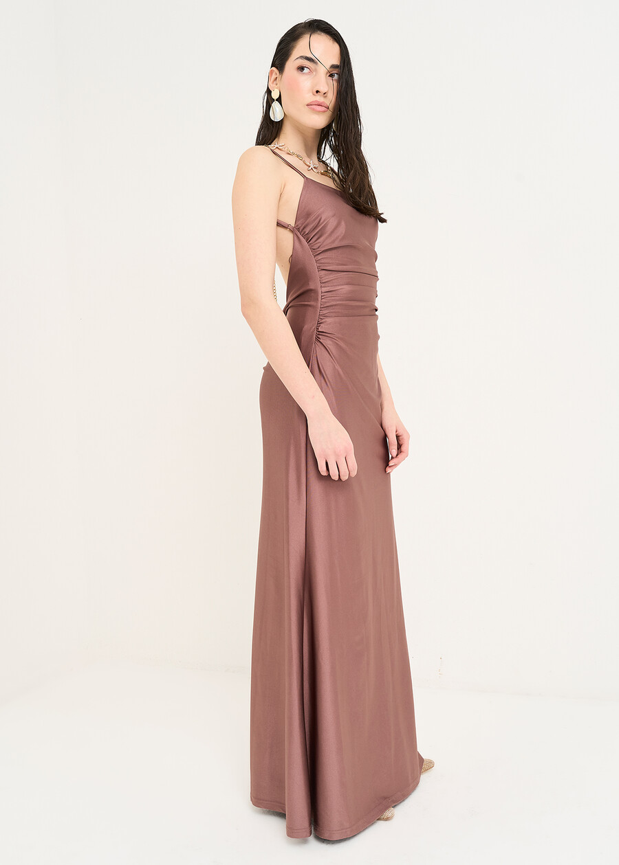 Adam ruched long dress VIOLA Woman , image number 3