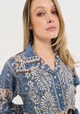 Bly printed embroidered blouse BLU AVIONBEIGE Woman image number 2