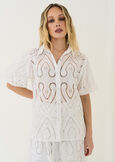 Cleopatra openwork shirt BIANCO WHITE Woman image number 1