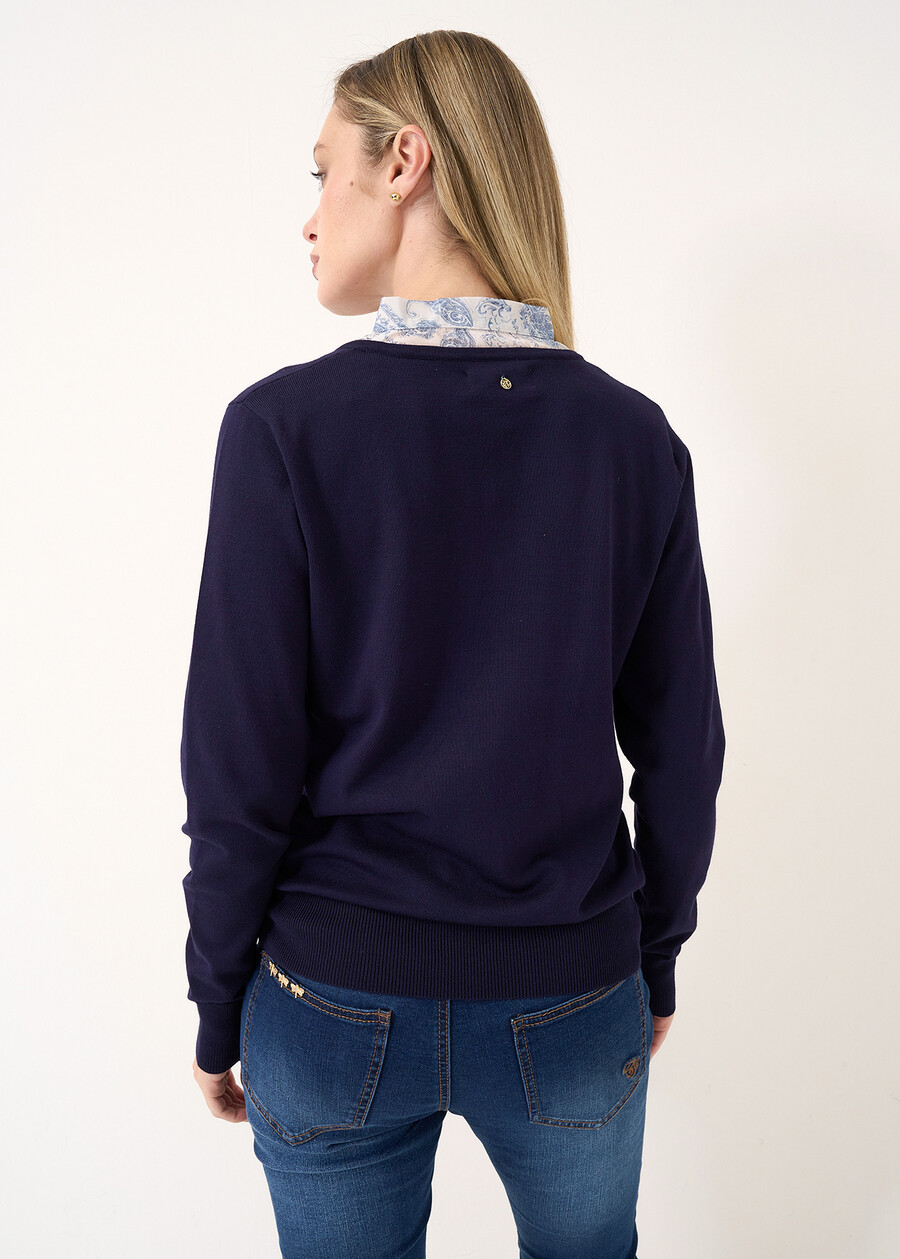 Mery 2-in-1 sweater with shirt BLU Woman , image number 3