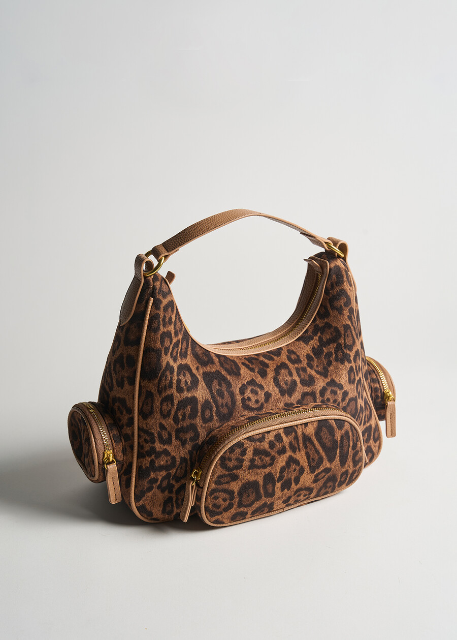 Betany animalier hobo bag MARRONE CARAMELLO Woman , image number 2