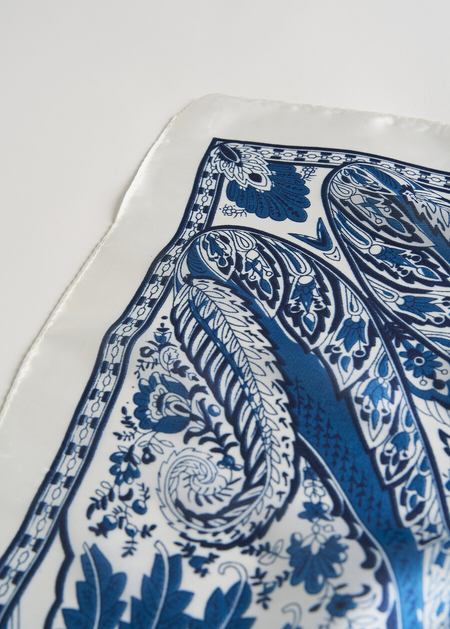 Silvana cashmere print foulard BIANCO WHITE Woman , image number 3