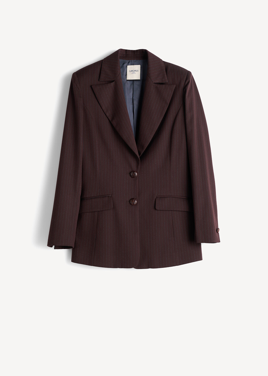 Laboratorio Ghea striped blazer MARRONE MOKA Woman , image number 6