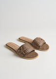Sea Star low sandals with strass MARRONE Woman image number 2