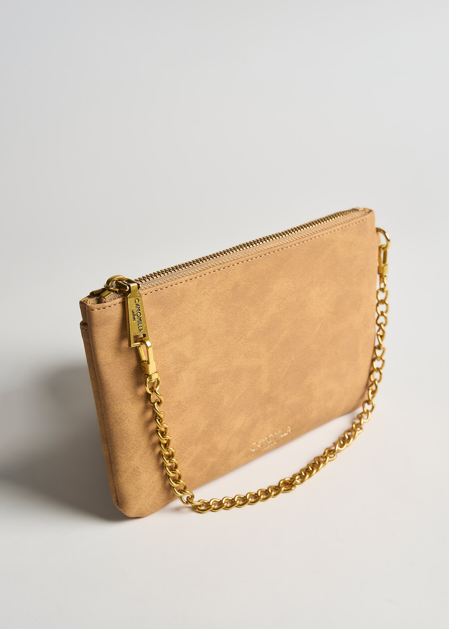 Tonga nubuck effect pochette ARANCIONE Woman , image number 2