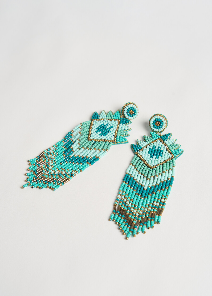 Goky hand-embroidered earrings AZZURO AZZURRO Woman , image number 2